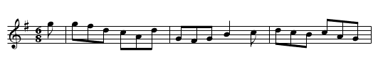 Cuil Aodha Jig - staff notation