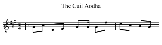 Cuil Aodha, The  - staff notation