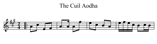 Cuil Aodha, The  - staff notation