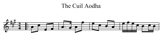 Cuil Aodha, The  - staff notation