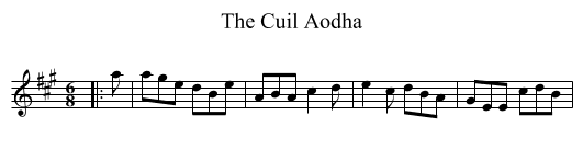 Cuil Aodha, The  - staff notation
