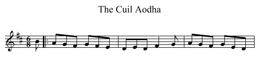 Cuil Aodha, The  - staff notation