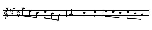 Cuil Aodha - staff notation