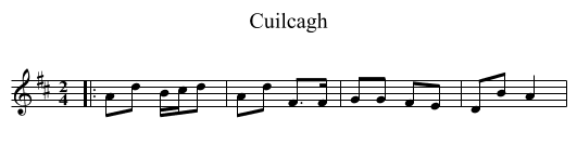 Cuilcagh - staff notation