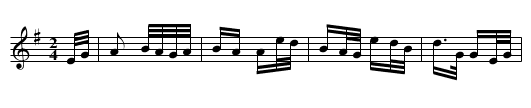 Cuilfhionn - staff notation