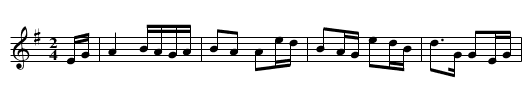 Cuilfhionn - staff notation