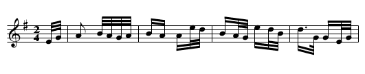 Cuilfhionn - staff notation
