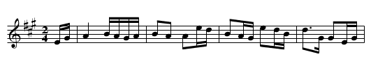 Cuilfhionn - staff notation