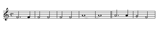 Cull Me to the Rushes Green - staff notation