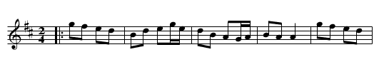 Cully Set Tune - staff notation