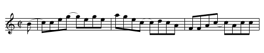 Cumberland Blues [2] - staff notation