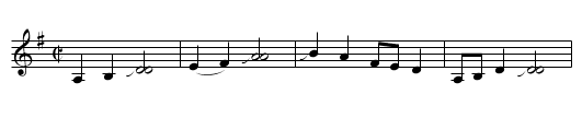 Cumberland Gap  [2] - staff notation