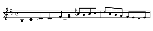 Cumberland Gap [3] - staff notation