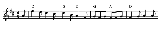 Cumberland Reel - staff notation