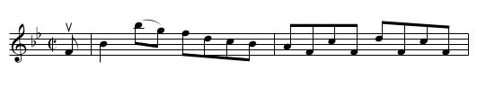 CUMBERLAND REEL - staff notation
