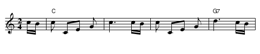 Cumberland square eight - staff notation