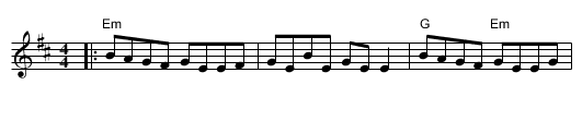 Cup Of Tea - staff notation