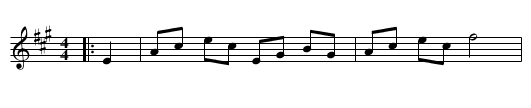 Cupid's Frolic - staff notation