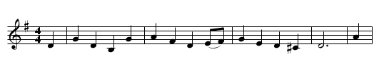 Cupid's Garden - staff notation