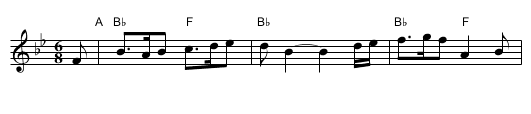 Cupid's Garden - staff notation