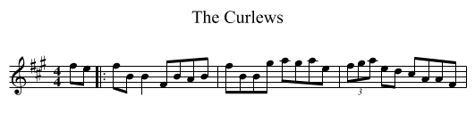 Curlews, The  - staff notation