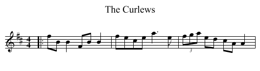 Curlews, The  - staff notation