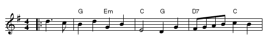 Curly-Headed Ploughboy, The - staff notation