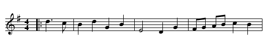 Curly-headed Ploughboy, The  - staff notation