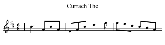 Currach The - staff notation
