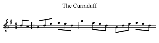 Curraduff, The  - staff notation