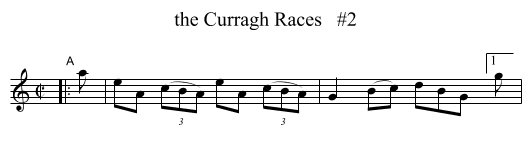 Curragh Races   #2, the  - staff notation