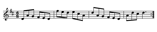 Curtissimo's Frolick - staff notation
