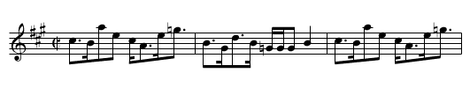 Cut and Dry [1] - staff notation