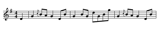 Cuttie Sark - staff notation