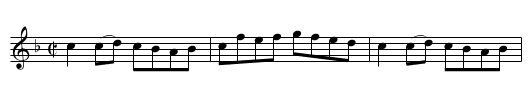 Cutty Clay - staff notation