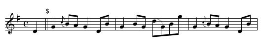 Cutty Sark  WES.100 - staff notation