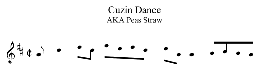Cuzin Dance - staff notation
