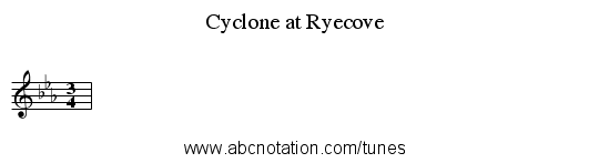 Cyclone at Ryecove - staff notation