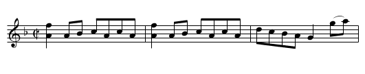 Czar of Russian's Favorite - staff notation
