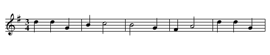 Czego kalinko w dolku stoisz - staff notation