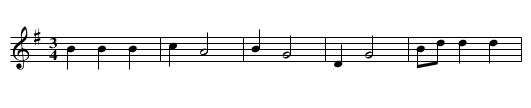 Czego kalino w dole stoisz - staff notation