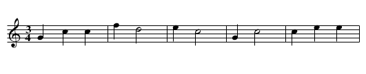 Czego kalino w dole stoisz - staff notation