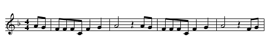 D' Baarnertracht - staff notation
