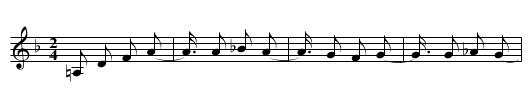 d minor freylekhs - staff notation