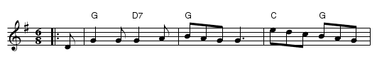 Da Aald Hill Grinnd - staff notation