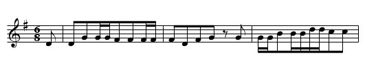 DA DROBEN AUF DEM BERGE - staff notation