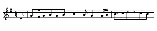 DA DRUNTEN IN JENEM THALE - staff notation