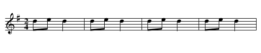 Da guang deng - staff notation