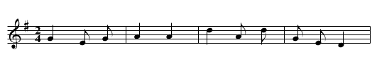 Da huoji - staff notation