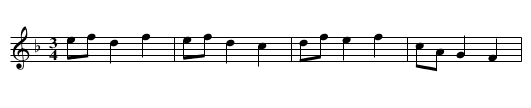 Da i na babickiem polu - staff notation